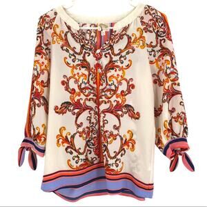 Fig and Flower blouse 3/4 sleeve size small petite